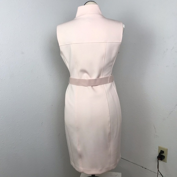 Tommy Hilfiger Sleeveless Sheath Dress Women’s Size 14 Color Peach Front Zip. - Picture 4 of 16